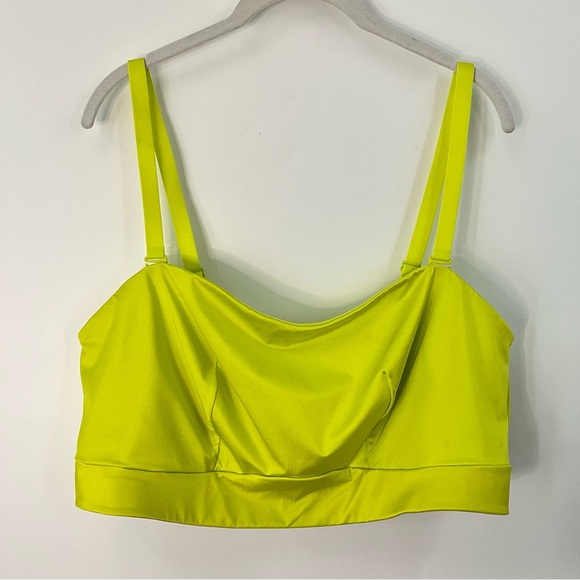 Yitty Fabletics 3X Headliner Shaping Bandeau 0767 Lime Green bralette limelight - Picture 3 of 12